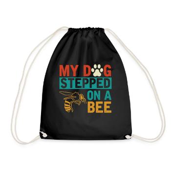 Mon chien a marché sur une abeille - Sac de sport léger - noir - Devant