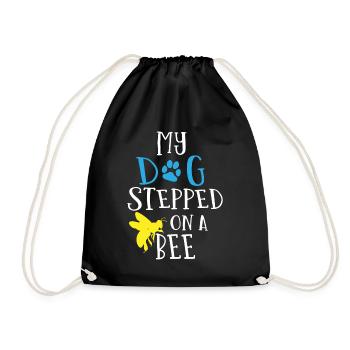 Mon chien a marché sur une abeille - Sac de sport léger - noir - Devant