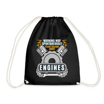 Réglage fin du moteur du tuner de cylindrée - Sac de sport léger - noir - Devant