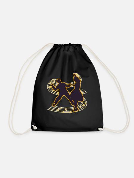 Boogie Woogie Musik Boogie-Woogie Swing - Turnbeutel - Schwarz