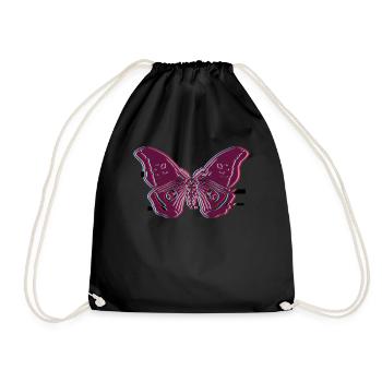 Moth Motten Vaporwave Motte Occulte Goth - Sac de sport léger - noir - Devant