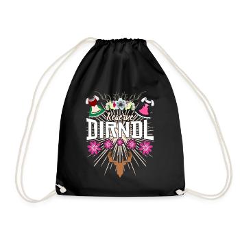 Dirndl Ersatz Reserve Trachtenkleid - Turnbeutel - Schwarz - Vorne