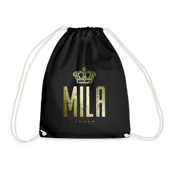 Mila - Turnbeutel - Schwarz - Vorne