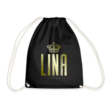 Lina - Turnbeutel - Schwarz - Vorne