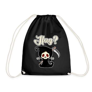 Sensenmann Hug? Grim Reaper - Turnbeutel - Schwarz - Vorne