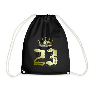 23 Couronne numérique - Sac de sport léger - noir - Devant