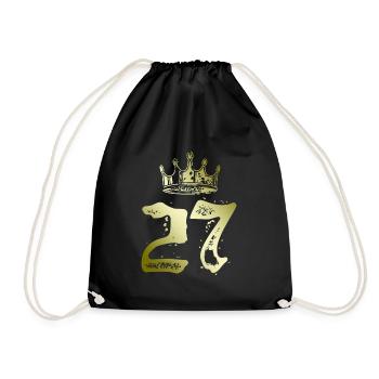27 Couronne numérique - Sac de sport léger - noir - Devant