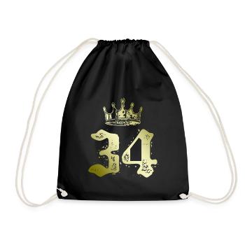 34 Couronne numérique - Sac de sport léger - noir - Devant