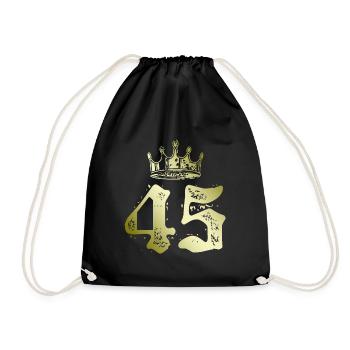 45 Couronne numérique - Sac de sport léger - noir - Devant
