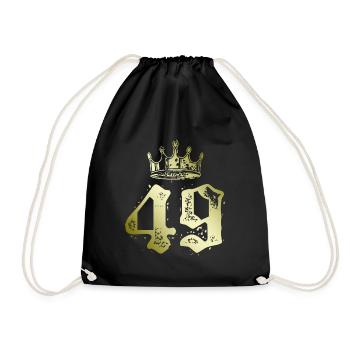 49 Couronne numérique - Sac de sport léger - noir - Devant