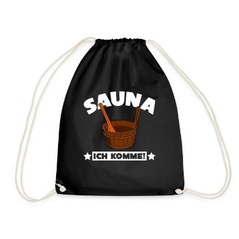 Sauna Saunisten Saunist Spruch Saunieren - Turnbeutel - Schwarz - Vorne