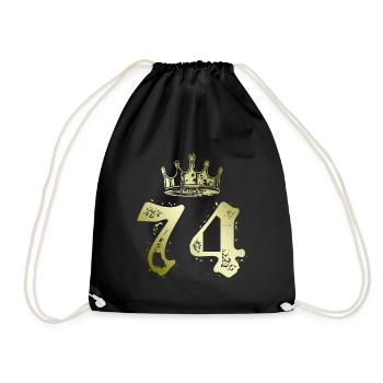 74 Couronne numérique - Sac de sport léger - noir - Devant