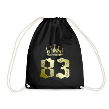 83 Couronne numérique - Sac de sport léger - noir - Devant