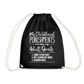 Child sentences - Drawstring Bag - black - Front