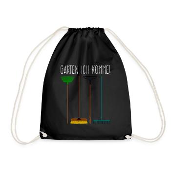 Galabauer Gärtner Gartenbau Galabau - Turnbeutel - Schwarz - Vorne