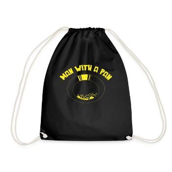 GoldSchwenk, Gold Digger - Drawstring Bag - black - Front