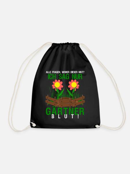Gärtner Galabau Gartenbau Galabauer - Turnbeutel - Schwarz