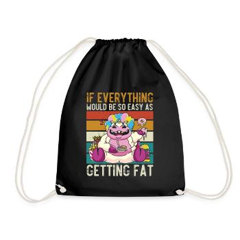 Si tout était aussi simple que de grossir - Sac de sport léger - noir - Devant