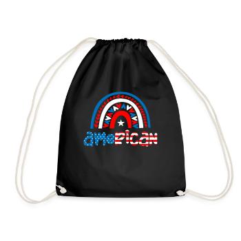 Amérique, American Patriot Star-Spangled Banner - Sac de sport léger - noir - Devant