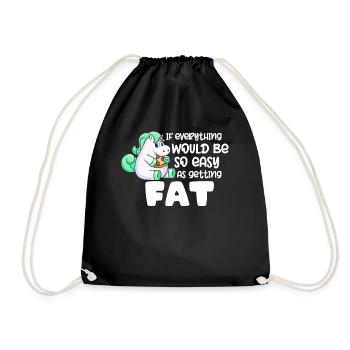 Si tout était aussi simple que de grossir - Sac de sport léger - noir - Devant