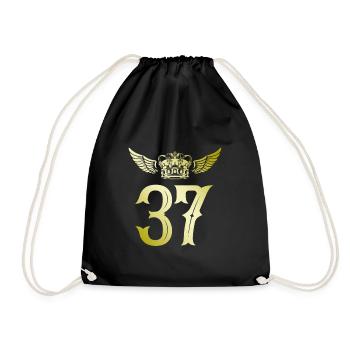 37 Couronne numérique - Sac de sport léger - noir - Devant