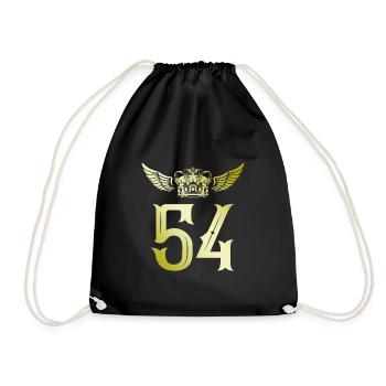 54 Couronne de numéros - Sac de sport léger - noir - Devant