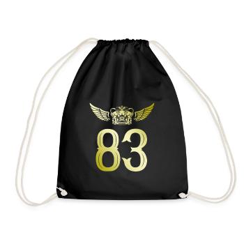 83 Couronne numérique - Sac de sport léger - noir - Devant
