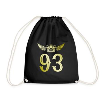 93 Couronne numérique - Sac de sport léger - noir - Devant