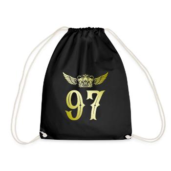 97 Couronne numérique - Sac de sport léger - noir - Devant