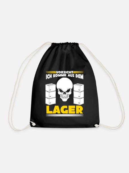 Lagerist Lager Logistiker Lagerarbeiter - Turnbeutel - Schwarz