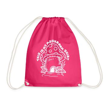Pilzzitat Natur Gemüse Gesundes Essen - Turnbeutel - Fuchsia - Vorne