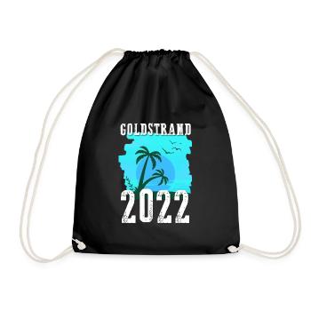Golden Sands 2022 Palm Trees - Drawstring Bag - black - Front