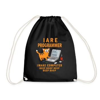 Je suis programmeur Je fais un bip d’ordinateur Boop - Sac de sport léger - noir - Devant