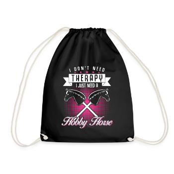 Hobby Horse Rider Thérapie Hobbyhorse - Sac de sport léger - noir - Devant