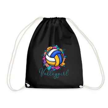 Volleygirl Beach Volleyball - Drawstring Bag - black - Front