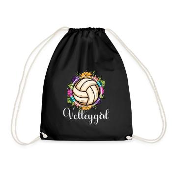 Volleygirl Beach Volleyball - Drawstring Bag - black - Front