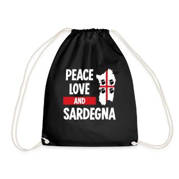 Sardegna Sardinia Flag Sardinia - Drawstring Bag - black - Front