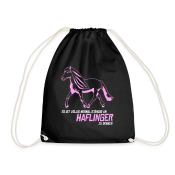 Haflinger Haflingers - Turnbeutel - Schwarz - Vorne