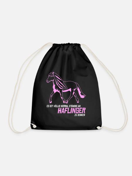 Haflinger Haflingers - Turnbeutel - Schwarz