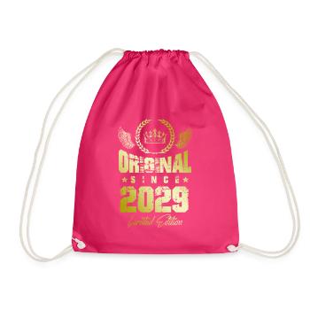 2029 limited edition - Drawstring Bag - fuchsia - Front