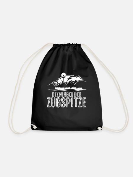 Bezwinger der Zugspitze - Turnbeutel - Schwarz