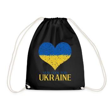 Ukraine Cœur Ukrainiens Drapeau ukrainien - Sac de sport léger - noir - Devant