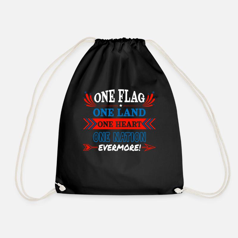 US patriotic quotes, patriot, patriots - Drawstring Bag - black