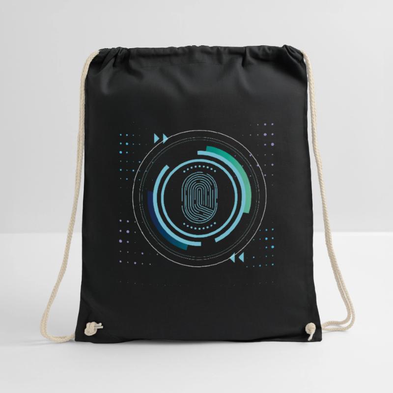 identity security safe nerd pixel pc tech science Turnbeutel