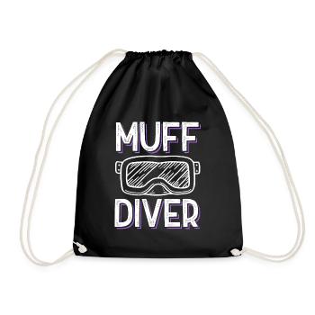 plongeur - Sac de sport léger - noir - Devant