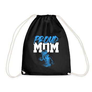 fière maman de football - Sac de sport léger - noir - Devant