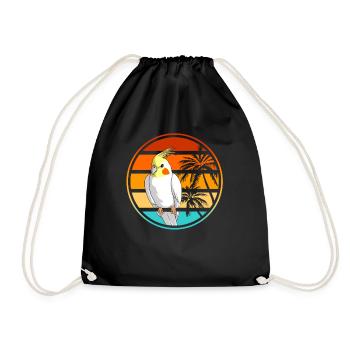Cockatiel Palms Cadeau de Noël - Sac de sport léger - noir - Devant