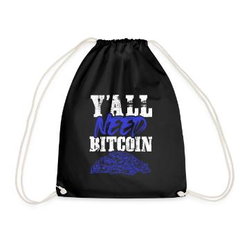 vous avez besoin de bitcoin - Sac de sport léger - noir - Devant