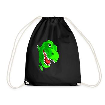 Dinosaure Tyrannosaurus Boys Girl Cadeau - Sac de sport léger - noir - Devant