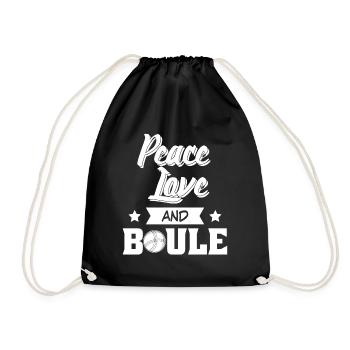 Boule Boulekugeln Petanque Witz Boccia - Drawstring Bag - black - Front